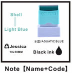 Customized Arabic Hebrew Name Stamp Waterproof Seal Custom Teacher Signature Student Child Cloth Ink Stamp Selfing-inking Stamp
