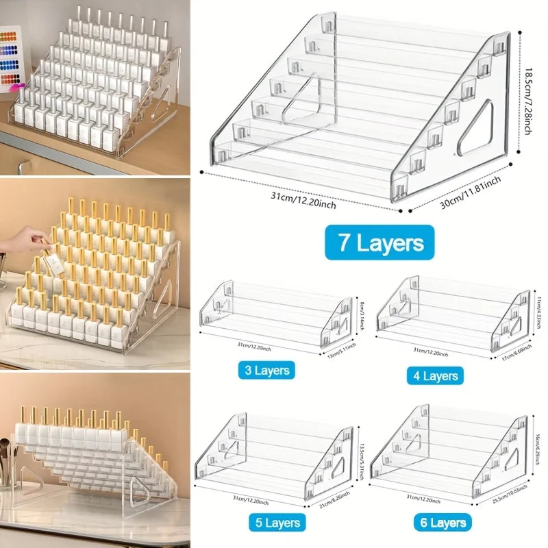 Clear Acrylic Card Display Stand Rack Shelf Organizer for PSA Trading Baseball Cards - Durable, Card Storage Organizer