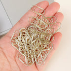 50/100Pcs 20mm Mini Metal Paper Clip Gold Heart Shape Clip Bookmark Binder Invoice PaperClips Office Supplies Student stationery