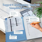 Portable In Case I Go Missing Binder Large Capacity Multiple Pockets Manila Pocket Folder File Storage Tools File Organizer