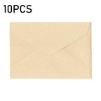 10pcs Window Envelopes for Letters DIY Handmade Gift Packaging Bag Wedding Party Invitation Card Cover Linen Texture Envelopes