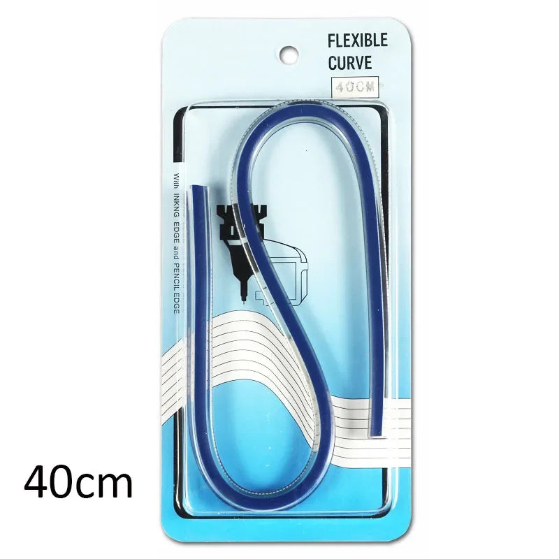 Flexible Curve Ruler Drafting Drawing Tool Serpentine Plastic School Office Supplies 30cm 40cm 50cm 60cm