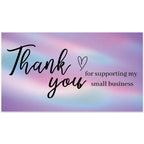 10-50pcs Thank You Cards For Small Business Colorful Laser Paper Thank You For Your Order "Beyond Grateful" Cards