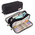 Large Capacity Pencil Case 3 Compartment Multifunctional Pen Bag for Girls Boy School Student Office Stationery Organizer