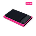 YUECIMIE Slim Aluminum Wallet With Elasticity Back Pouch ID Credit Card Holder Mini RFID Wallet Automatic Pop up Bank Card Case