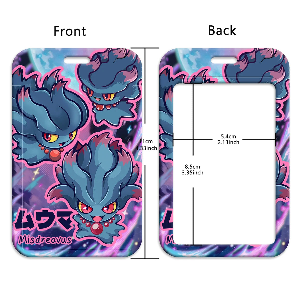 Cute Anime Monster Lanyard Card Holder Colorful Neck Strap for Key ID Card Phone Straps Badge Holder Key Ring Accessories Gifts