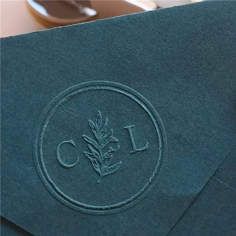 Customize Embossing Stamp Wedding Monogram Embosser Stamp,Personalized 2 initials Embosser Stamp,Wedding gift,hand held embosser