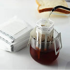 50-200PC Eco Friendly Biodegradable Fast Flow Coffee Filters Disposable Drip Brewing Bags for Home Office Travel Tea and Coffee