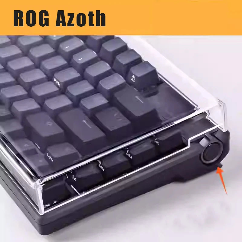 Mechanical Keyboard Dust Cover Acrylic Protecting Shell Hot Bent Compatible With Layout 60 68 87 104 96 WOOTING ROG Azoth IKKI