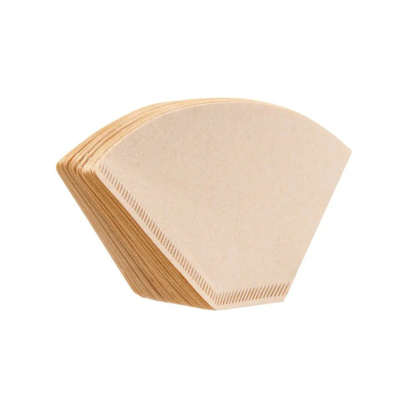 100pcs Environmentally Friendly Log Pulp Paper Coffee Filter Coffee Brewing Filter Hourglass Bag