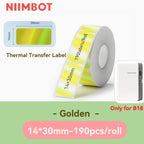 Niimbot N1/B18 Thermal Transfer Label Printer Label Maker with Black Ribbon Paper Tag Sticker for Home Office Jewelry Garden