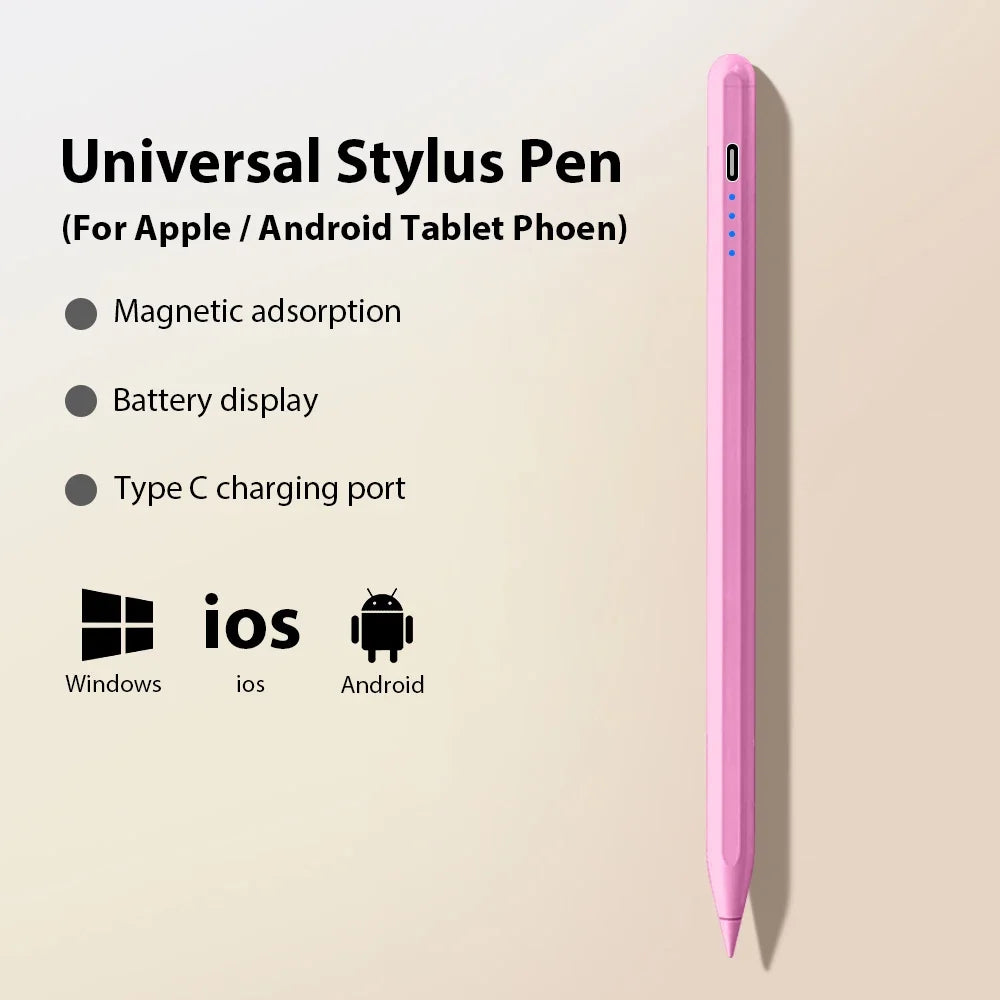 Universal Actiive Stylus Pen For Android IOS iPad 9th 10th MINI 6 7 Tablet Touch Pencil Drawing For Huawei Lenovo P12 M10 Y700