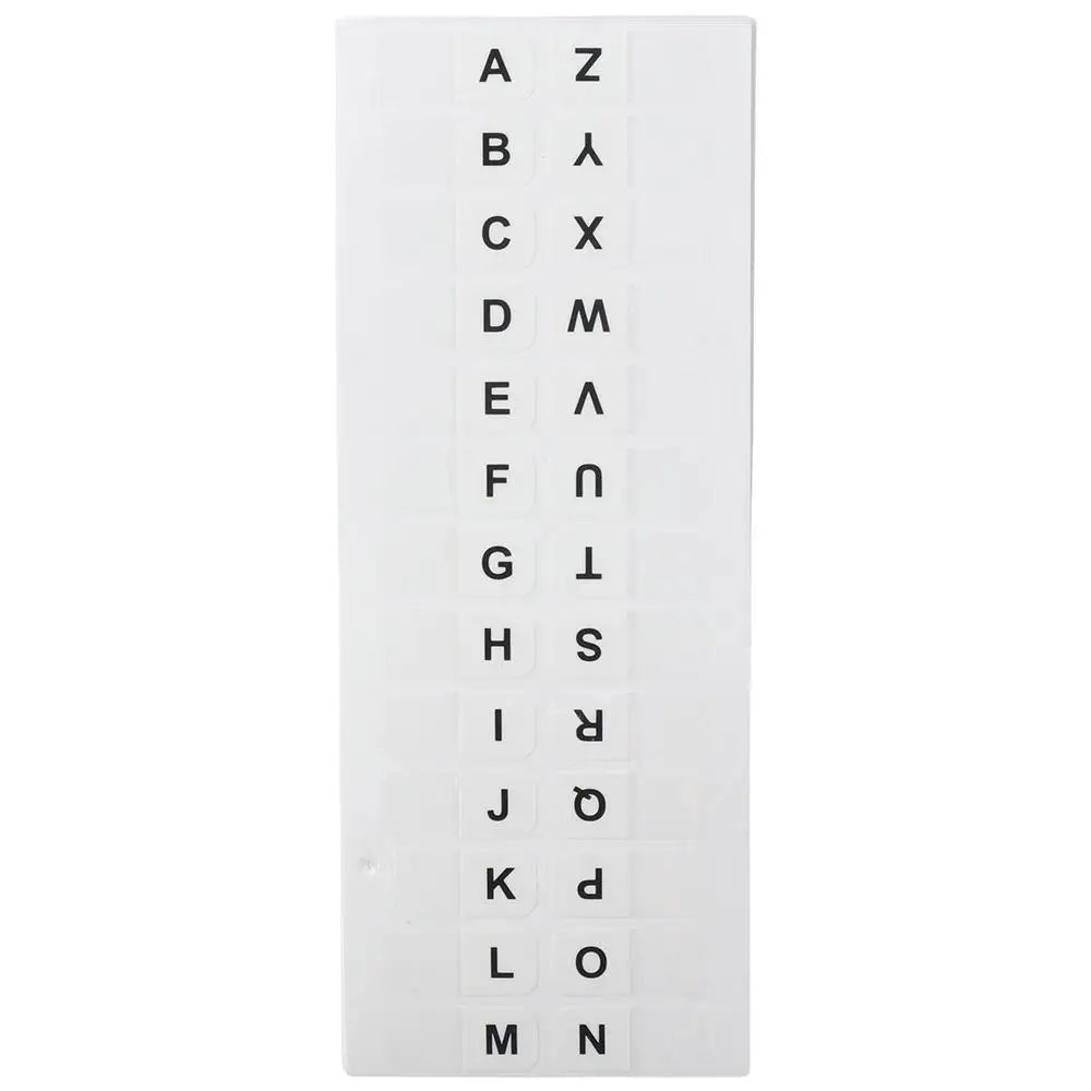 New A-Z Sticky Tabs Alphabet Self-Adhesive Index Tabs White 208PCS Page Markers Dictionary Book Tabs for Dictionary Notebooks