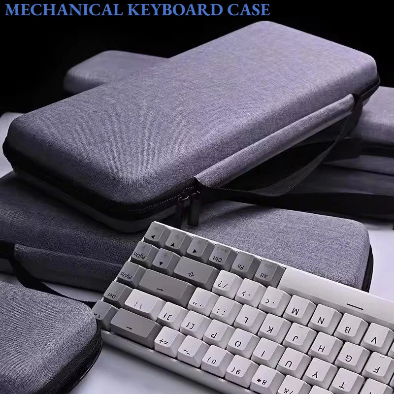 1pc Professional EVA Keyboard Case, Waterproof Protective Bag for Mechanical Keyboard 61 To Full Size, Travel & Home Use