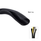 1/3/6M Corrugated Pipe7mm-28mm Car Cable Heat Resistant Insulation Tube Harness Motor Electrical Wire Protection Accessories