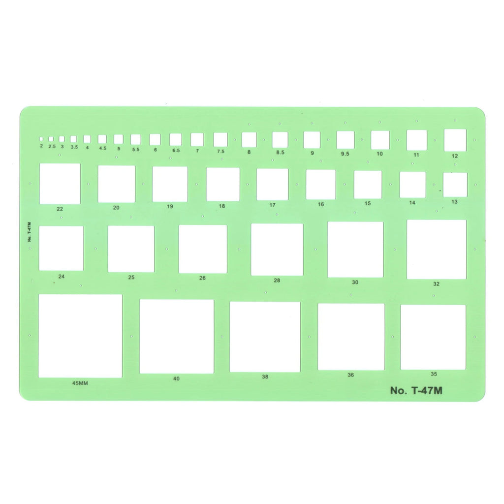 Jewelry Design Template Diamond Gemstone Drafting Ruler Kit Formwork Rulers Professional Designer Tools Supplies T-777-1 T-777-2