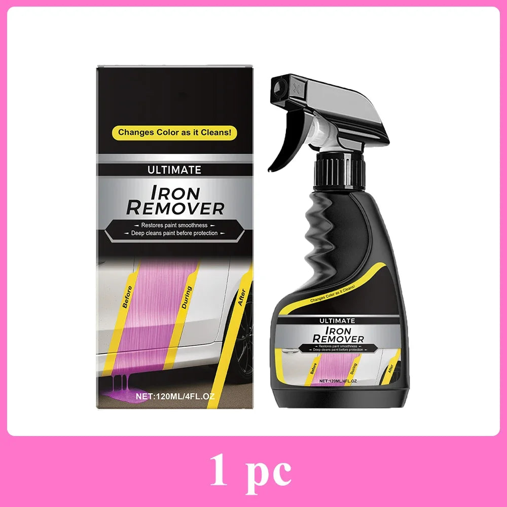 Car Quick-Care Rust Remover Spray, Car Exhaust Pipe Rust Remover, Car Wheel Rim Rust Remover, Metal Powder Cleaner