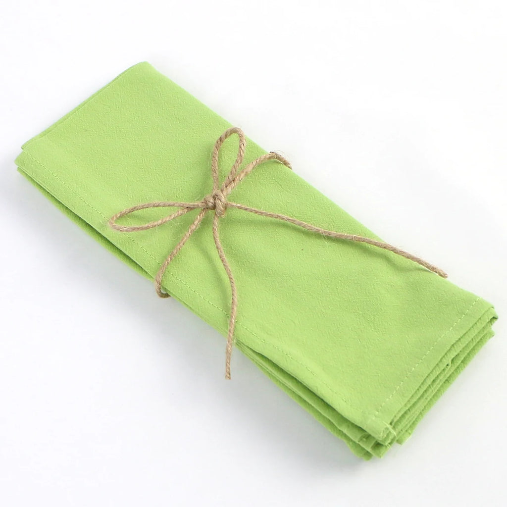 4PC 30X45CM Wedding Cloth Napkins Sage Green Cotton Fabric  Dinner Kitchen Tea Towels Table Design Mat Christmas Decoration