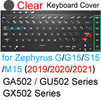 Keyboard Cover for ROG Zephyrus G14 G15 G16 M15 M16 S15 S17 G M S Duo GU605 GA605 GA503 GA403 Silicone Protector Skin Case