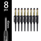 4-60Pcs 45mm Long Nib Head Carpenter Pen Deep Hole Marker Pens Black/Blue/Red/White for Measuring Woodworking Hand Tools