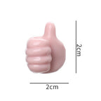 Silicone Thumb Wall Hook Cable Management Wire USB Organizer Clips Wall Hooks Hanger Storage Holder For Kitchen Bathroom Home