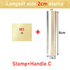 Leather Stamp LOGO Customisation Brass Mould Hand Punching Leather Stamps Brand Working Carving Stamping Punches Tools Craft