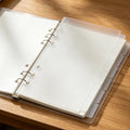 6Pcs Acrylic Index Dividers Clear Transparent Planner Inserts A6 6 Ring Binder Reusable Tabbed Separator Sheets Notebook Journal