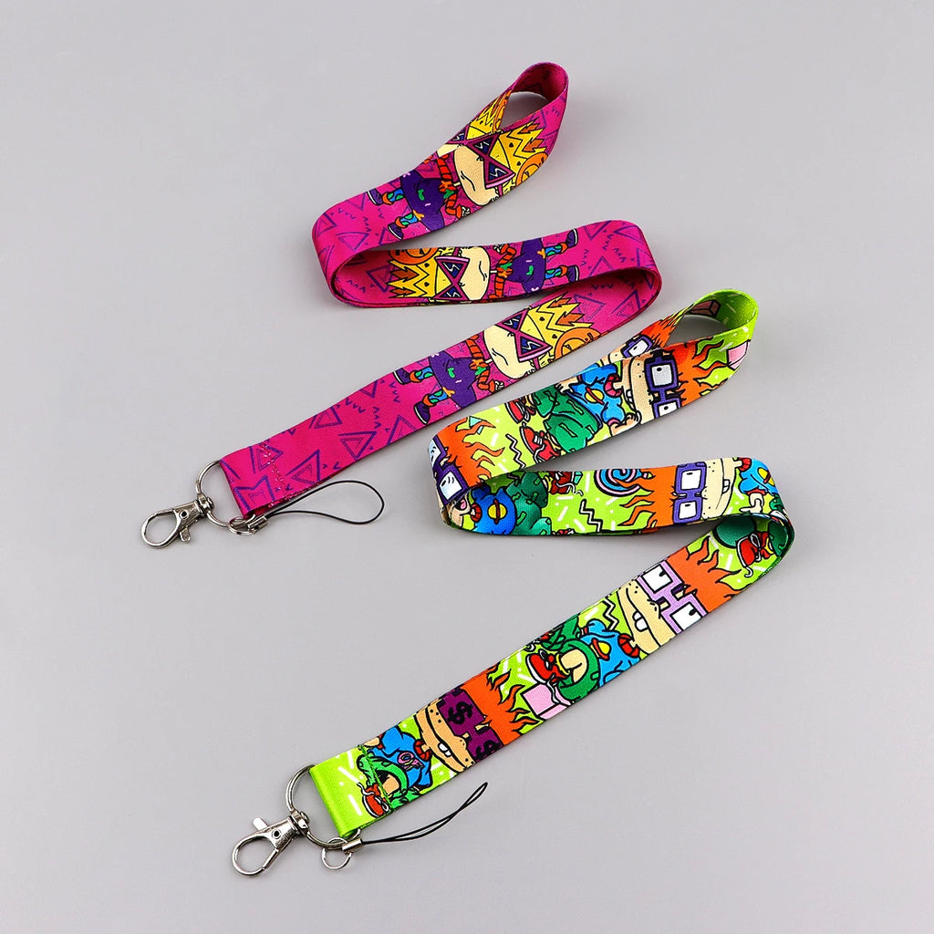 Animated Comedy Lanyard for Key Neck Strap ID Card Cell Phone Strap Badge Holder Hang Rope Keychain Accessories Gifts