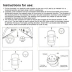 Ball Shaped Vehicle Navigation Car Compass with Dial Sea Pivoting Marine Boat Compass Splashproof Sea Marine Electronic Compass