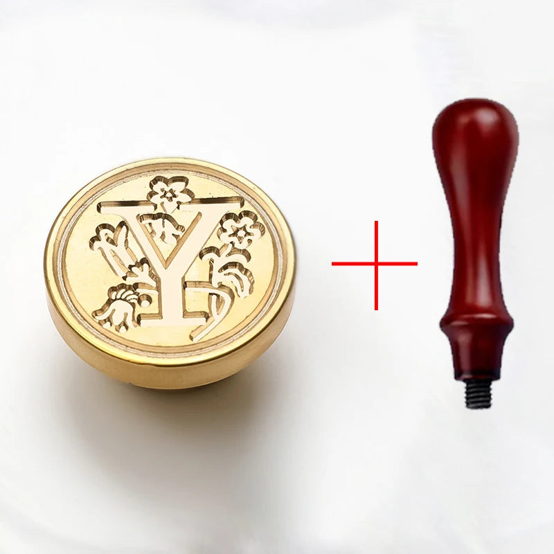 2PCS Clear Sealing Stamp Head Wax Seal Craft Supplies Wax Seal Stamp and Handle Stamp Scrapbooking Supplies Craft HCZ0106