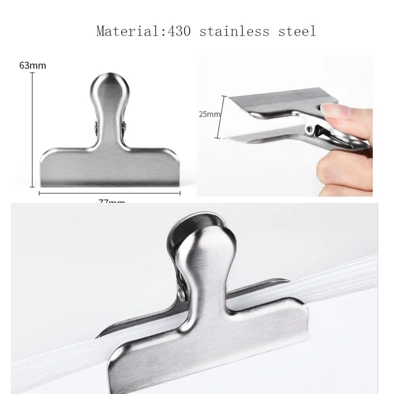 Vintage Color Metal Wide Paper Clips Binder Clip Planner Clips Travel Journal Accessories Office Desk Organizer Clamp Stationery