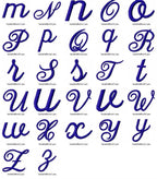 Script Font Monogram Embroidered White Dinner Cloth Napkins, White Housewarming Gift Wedding Event Napkin