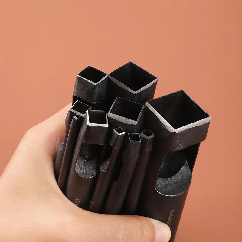 WUTA Basic 1pc Square Leather Punch Rectangle Hollow Oblong Hole Puncher Belt Strap Watch Band Cutter DIY Craft Leather Tools