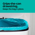 13 Gallon Tall Kitchen Drawstring Trash Bags 20 Count Strong and Flexible for Waste Disposal