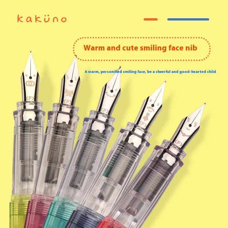 PILOT kakuno Fountain Pen,Multi-Colors Dreamy/Smile Family Series 0.4~0.7mm Nib Writing Calligraphy Pen Perfect Gift For Student