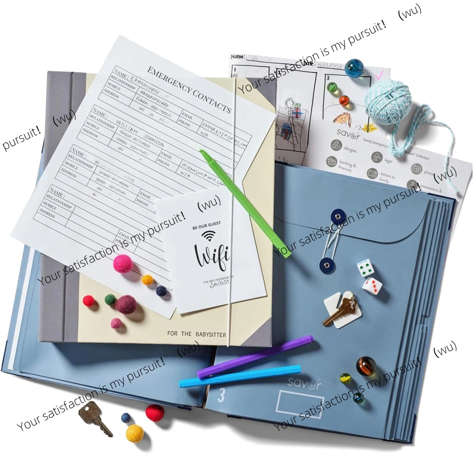 In Case I Go Missing Binder Manila Pocket Files Organ Folder Storage