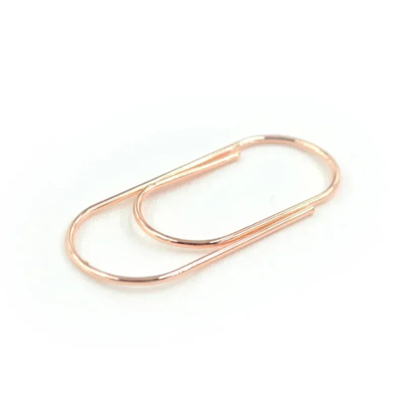 Factory Supply 25pcs/15pcs 50x25mm Large Size Paper Clips 4 Colors Available Large Wide Paper Clips on Promotion