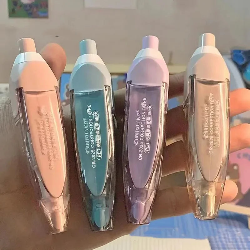 Press Type Correction Tape Ins Simplicity Korean Solid Color Correction Tape Lovely Stationery Correction Tape Student Supplies