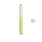 1pcs Colorful Clear Straight Ruler 15cm Four Edges Acrylic Transparent Gradient Lightweight Measuring Tools for Students A7795