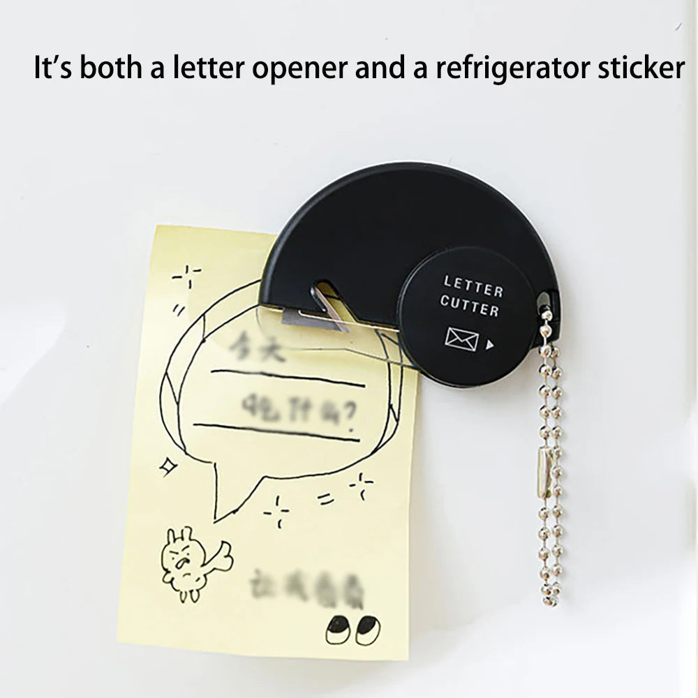 Japanese Mini Shaftless Letter Opener, Safe and Hand Friendly, Portable Unboxing Knife, Grain Opener, Badge Specific