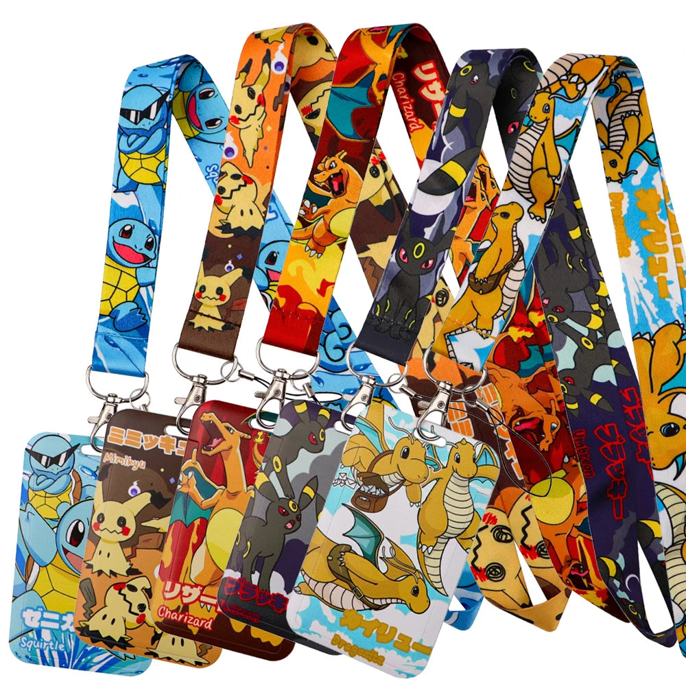 Japanese Anime Monsters Neck Strap Lanyard for Keys Keychain Badge Holder ID Credit Card Pass Mobile Phone Charm Accessories