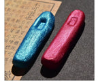 Colored Pearlescent Ink Stick Handmade Chinese Sumi Solid Ink Stick Traditional Calligraphy Ink Stick for Beginners Practicing
