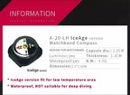 KANPAS Watch Band Compass Wrist Strap Compass Waterproof Mini Luminous  Magnetic for Outdoor,Camping,Hicking,Survival