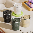 400ML Thermal Cup 304 Stainless Steel Double Layer Insulated Water Cup Office Milk Coffee Mug Student Portable Sealed Tumbler