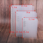 Creative transparent twill pp binder shell a6 a5 six-hole b5 nine-hole folder
