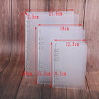 Creative transparent twill pp binder shell a6 a5 six-hole b5 nine-hole folder