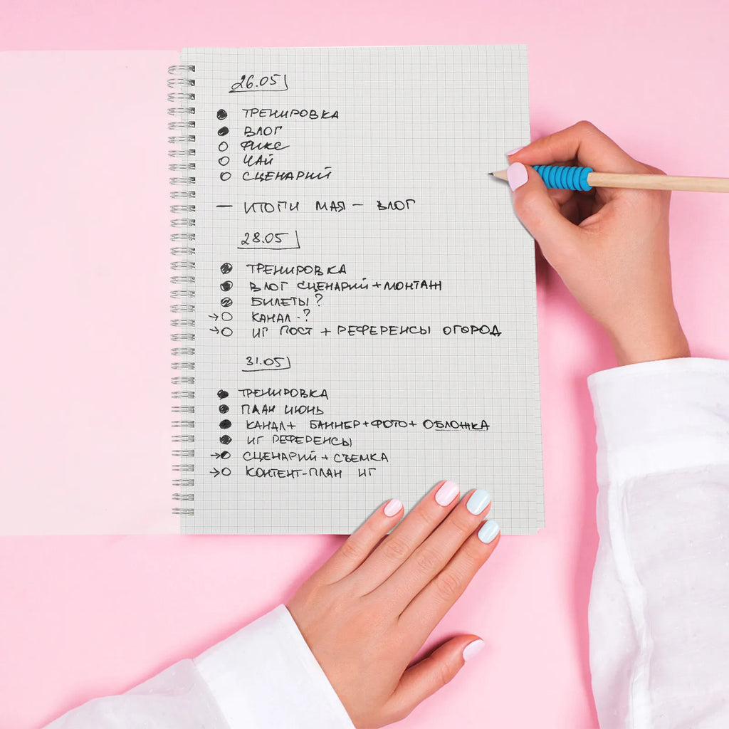 Premium Square Grid Spiral Notebook Heavy-Duty Graph Paper Notepad for Students Professionals Office School Daily Planning Diary