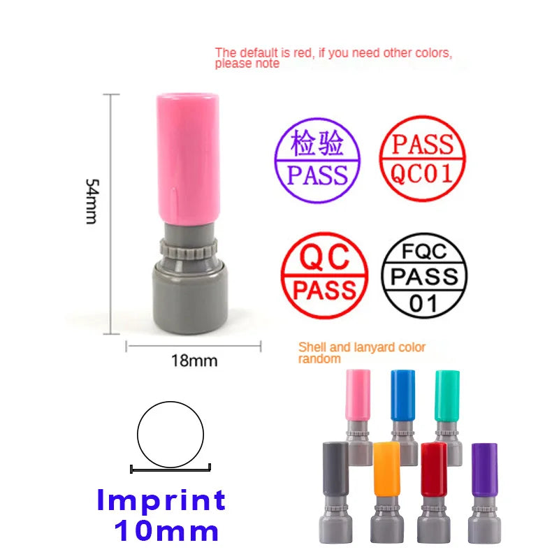 Custom QA QC Teacher Name Ink Stamp Signature Calligraphy Selfing-Inking Personalized Letter Stamp For School Student Child