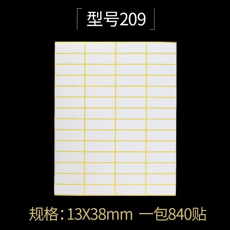15Sheets Multifunction Labels Stickers Self Adhesive Sticky Package Label White Blank Tag Stickers Office School Supplies