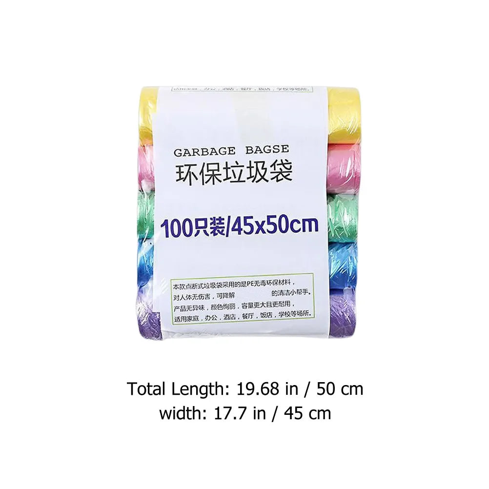5 Rolls/pack Household Disposable Trash Pouch Small Trash Bags Kitchen Storage Garbage Bags Cleaning Waste Bag Plastic Bag